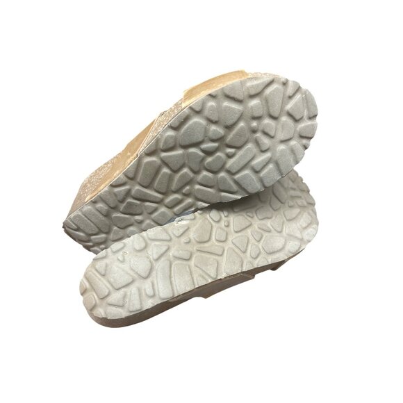 A.Giannetti Womens Tan Leather Wedge Sandals Size 7 - Picture 4 of 5